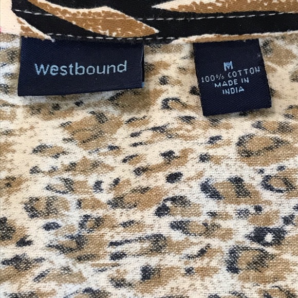 WESTBOUND Animal Print Floral Vest - Picture 6 of 6